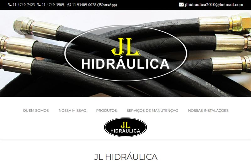 amostra do site JL Hidráulica
