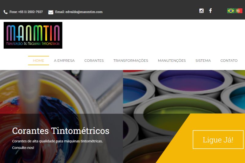 amostra do site Manmtin